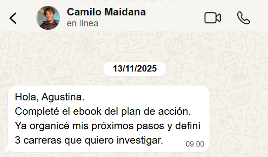 Chat de Camilo Maidana - Definió 3 carreras a investigar
